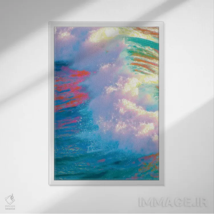 تابلو دکوراتیو دل و جان اثر نیتن هد - نمای قابدار سفید