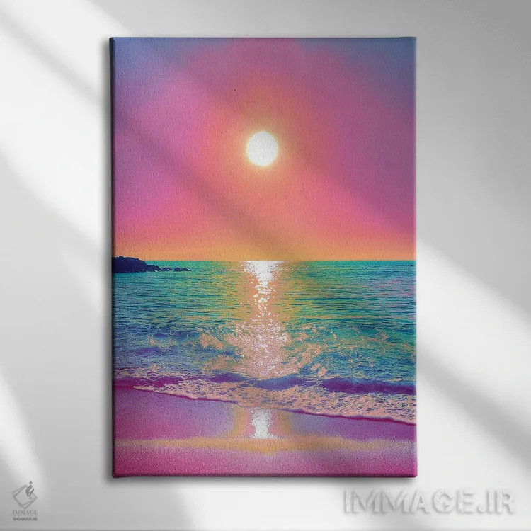 تابلو دکوراتیو درخشندگی منشوری اثر نیتن هد - نمای روبهرو روی دیوار