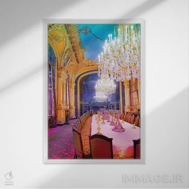 تابلو دکوراتیو چشم نوازی کن اثر نیتن هد - نمای قابدار سفید