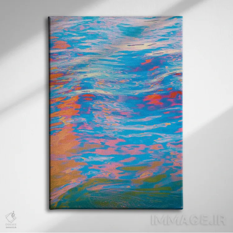 تابلو دکوراتیو حرکات جوهر اثر نیتن هد - نمای روبهرو روی دیوار