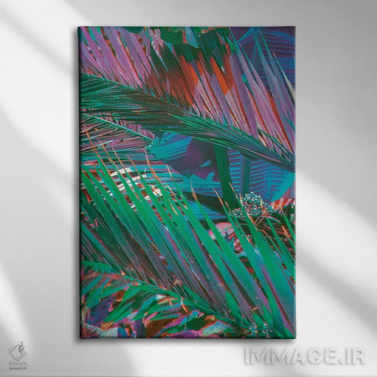 تابلو دکوراتیو نخل های بهشت اثر نیتن هد - نمای روبهرو روی دیوار