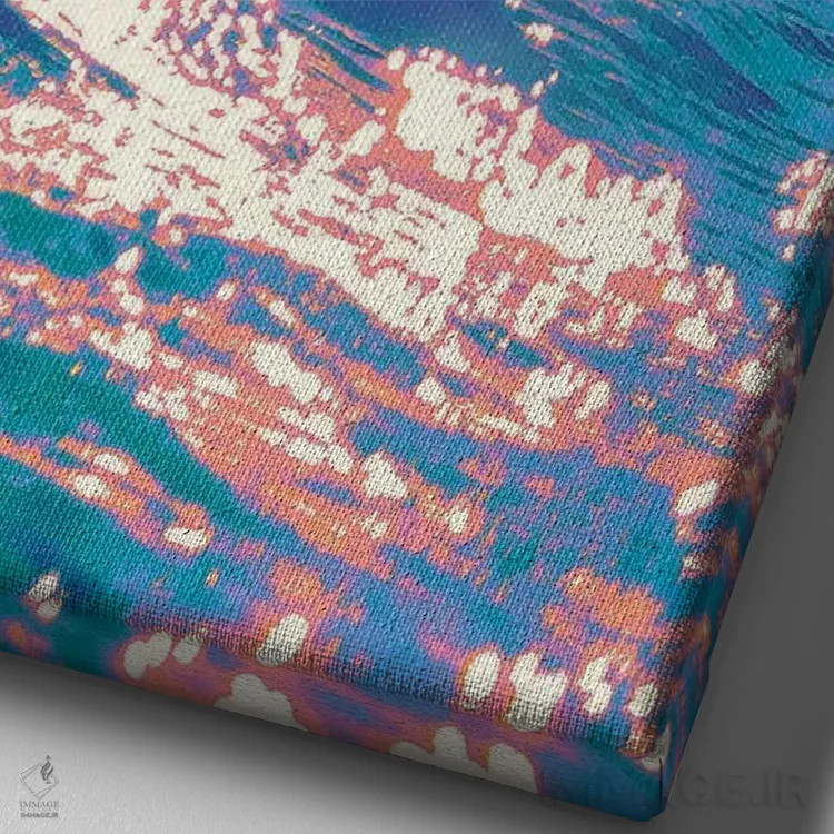 تابلو دکوراتیو درخشندگی اثر نیتن هد - نمای نزدیک بافت بوم