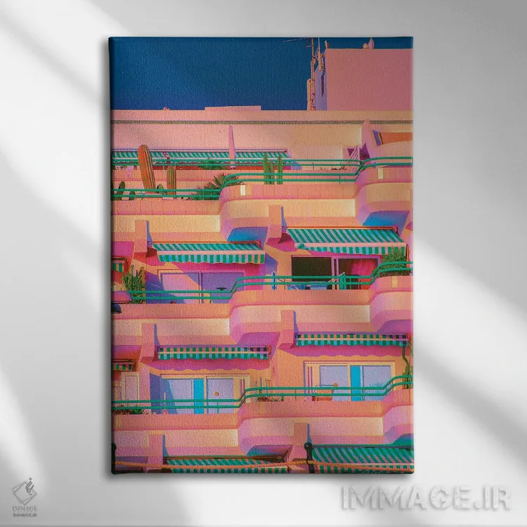 تابلو دکوراتیو قصر هلو اثر نیتن هد - نمای روبهرو روی دیوار