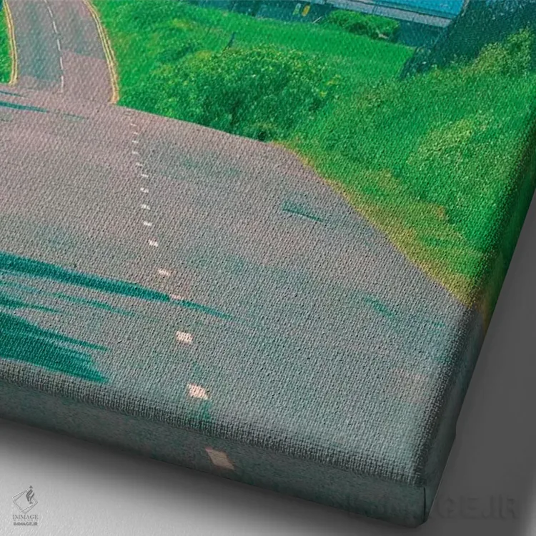 تابلو دکوراتیو خیلی رویایی است اثر نیتن هد - نمای نزدیک بافت بوم