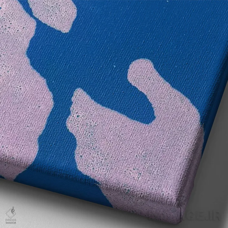 تابلو دکوراتیو رودخانه تنبل اثر نیتن هد - نمای نزدیک بافت بوم