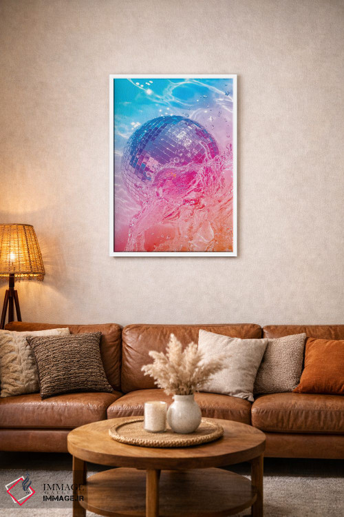 تابلو دکوراتیو درخشش دیسک اثر نیتن هد - D2W