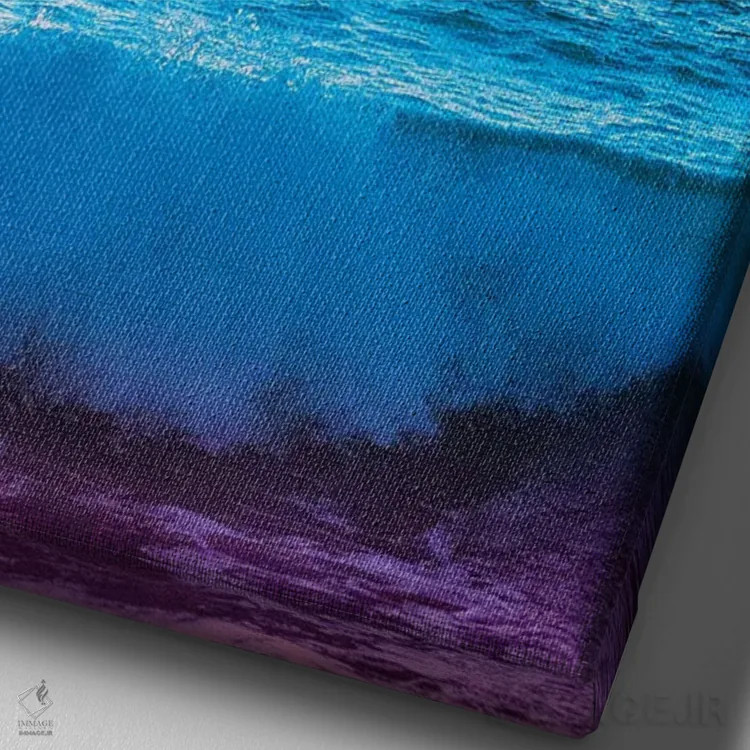 تابلو دکوراتیو خالص ترین شکل اثر نیتن هد - نمای نزدیک بافت بوم