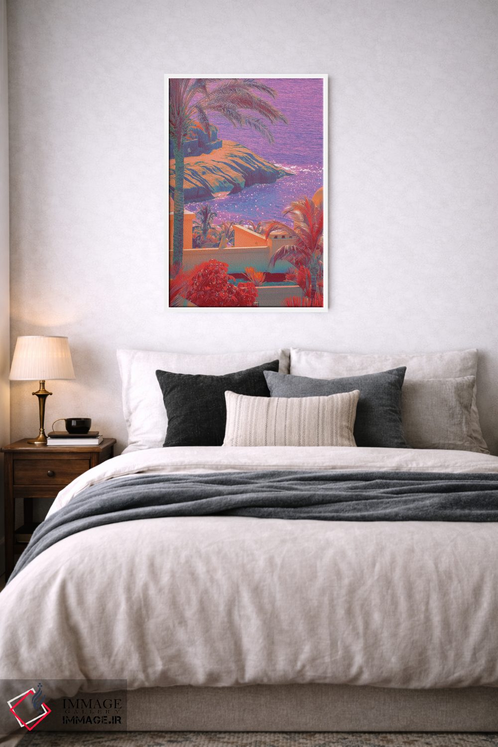 تابلو دکوراتیو مزارع اسطوخودوس اثر نیتن هد - D5W