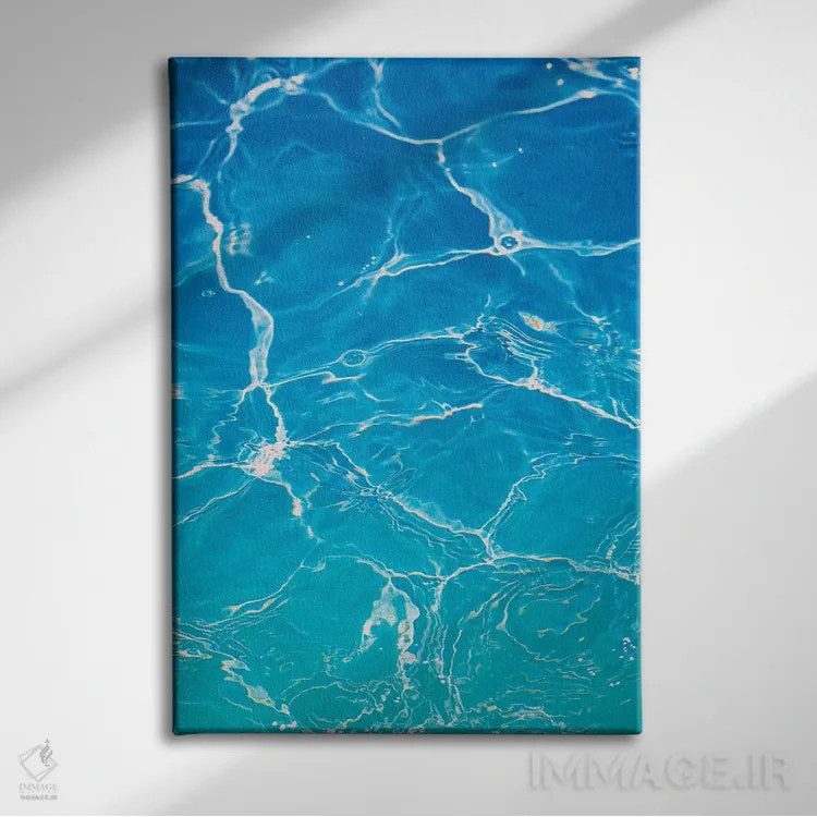 تابلو دکوراتیو رویای یاقوت کبود اثر نیتن هد - نمای روبهرو روی دیوار