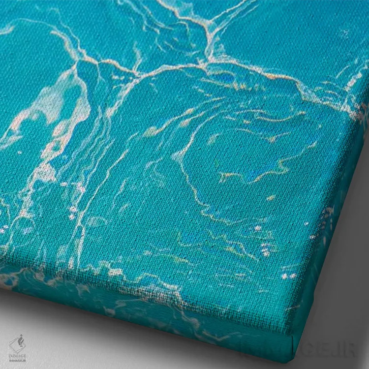 تابلو دکوراتیو رویای یاقوت کبود اثر نیتن هد - نمای نزدیک بافت بوم