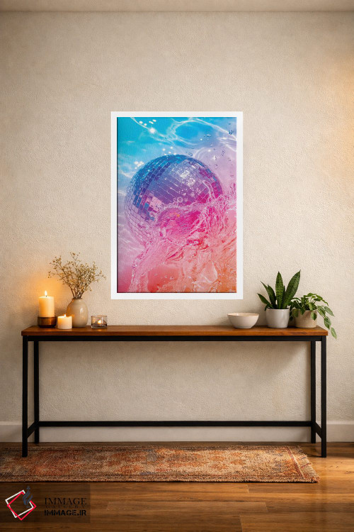 تابلو دکوراتیو درخشش دیسک اثر نیتن هد - D4W