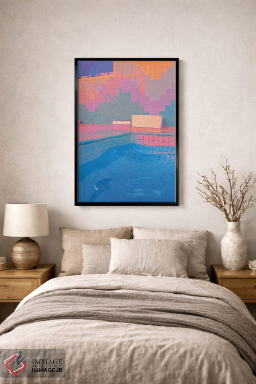 تابلو دکوراتیو پاستل های ذوب شده اثر نیتن هد - D2B