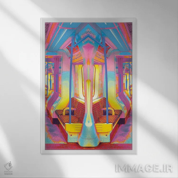 تابلو دکوراتیو مقصد مشترک اثر نیتن هد - نمای قابدار سفید