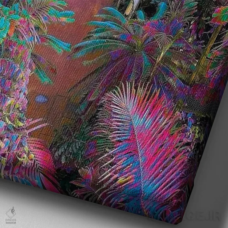 تابلو دکوراتیو جرقه تخیل اثر نیتن هد - نمای نزدیک بافت بوم