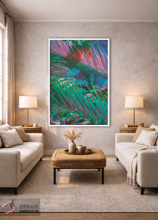 تابلو دکوراتیو نخل های بهشت اثر نیتن هد - D1W