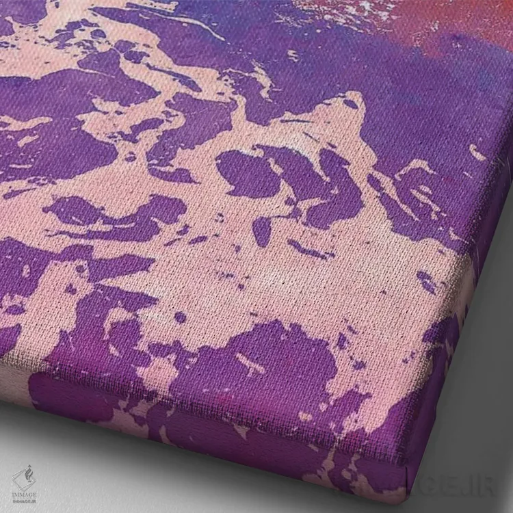 تابلو دکوراتیو سگ زوزه کش اثر نیتن هد - نمای نزدیک بافت بوم