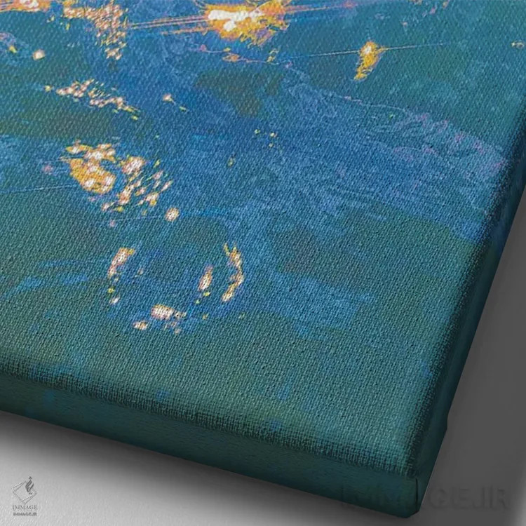 تابلو دکوراتیو صحنه آماده است اثر نیتن هد - نمای نزدیک بافت بوم