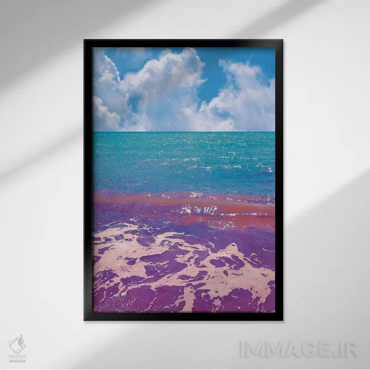 تابلو دکوراتیو سگ زوزه کش اثر نیتن هد - نمای قابدار مشکی