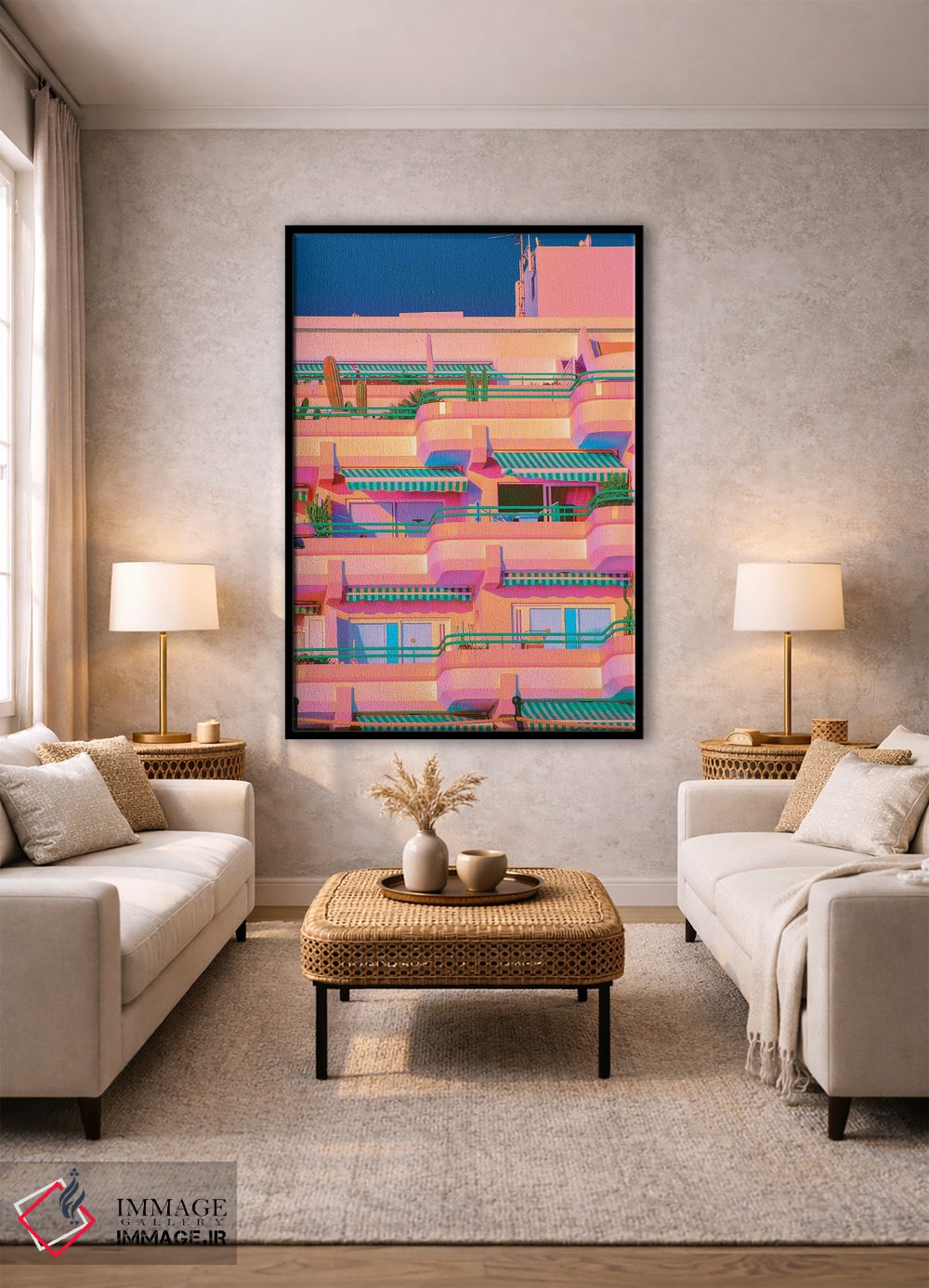 تابلو دکوراتیو قصر هلو اثر نیتن هد - D2B