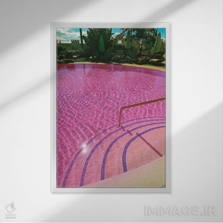 تابلو دکوراتیو نوستالژی تابستان اثر نیتن هد - نمای قابدار سفید