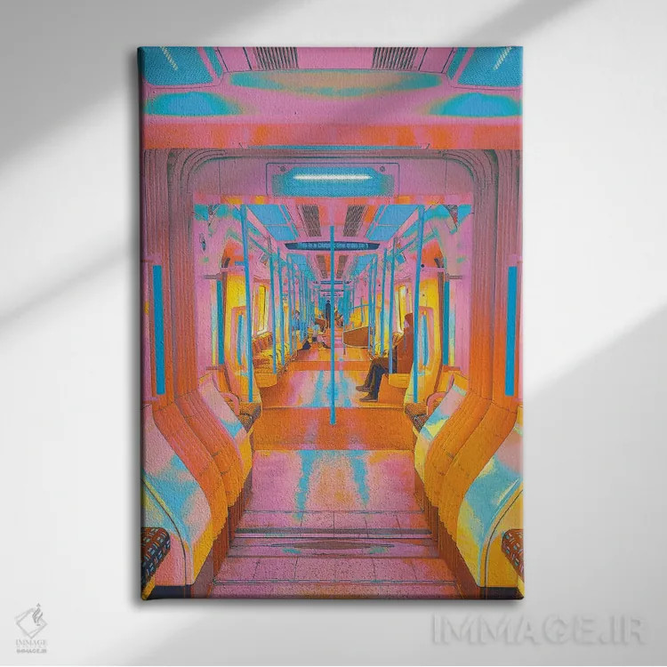 تابلو دکوراتیو به سوی آینده اثر نیتن هد - نمای روبهرو روی دیوار