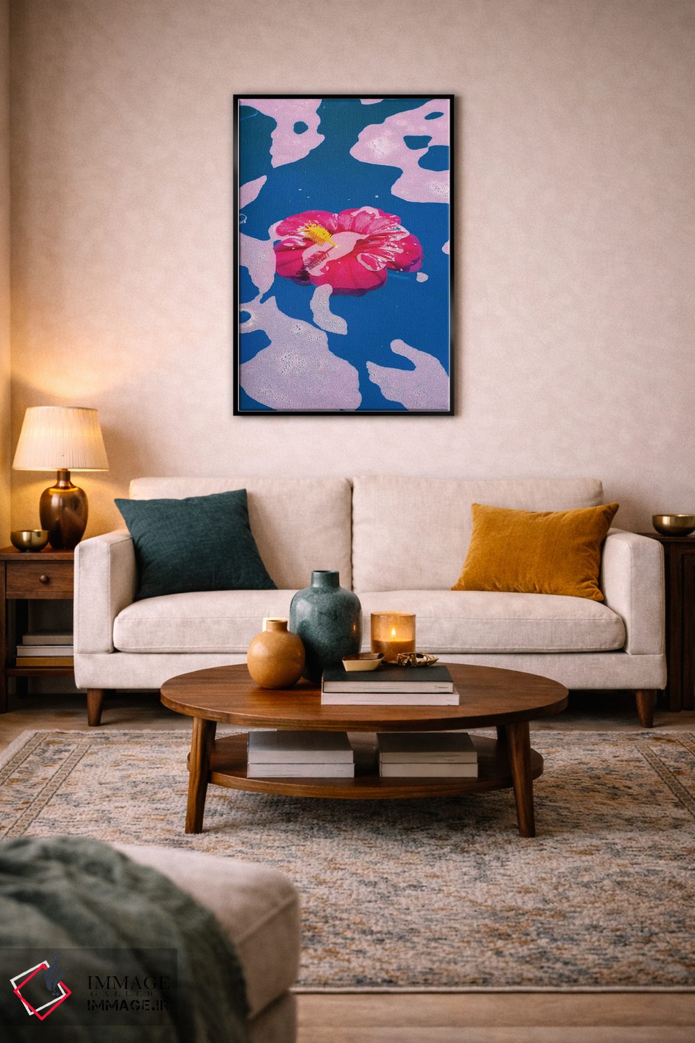 تابلو دکوراتیو رودخانه تنبل اثر نیتن هد - D4B