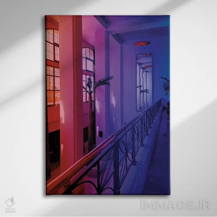 تابلو دکوراتیو ساعات غروب اثر نیتن هد - نمای روبهرو روی دیوار