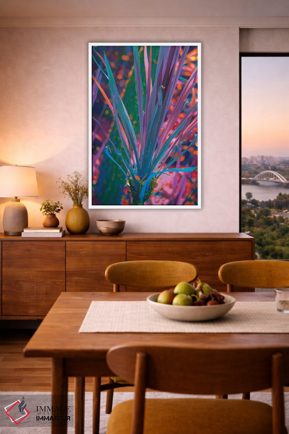 تابلو دکوراتیو شهاب سنگ منشوری اثر نیتن هد - D6W