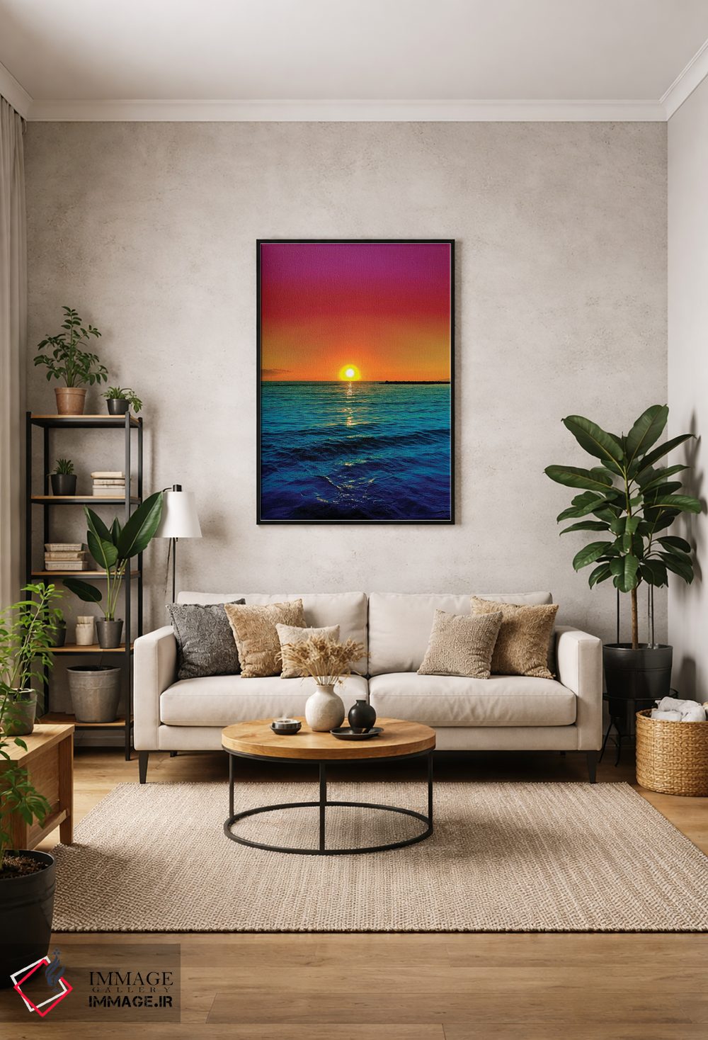 تابلو دکوراتیو مسابقه دهنده در غروب اثر نیتن هد - D1B