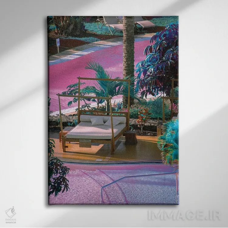 تابلو دکوراتیو بهشت مجازی اثر نیتن هد - نمای روبهرو روی دیوار