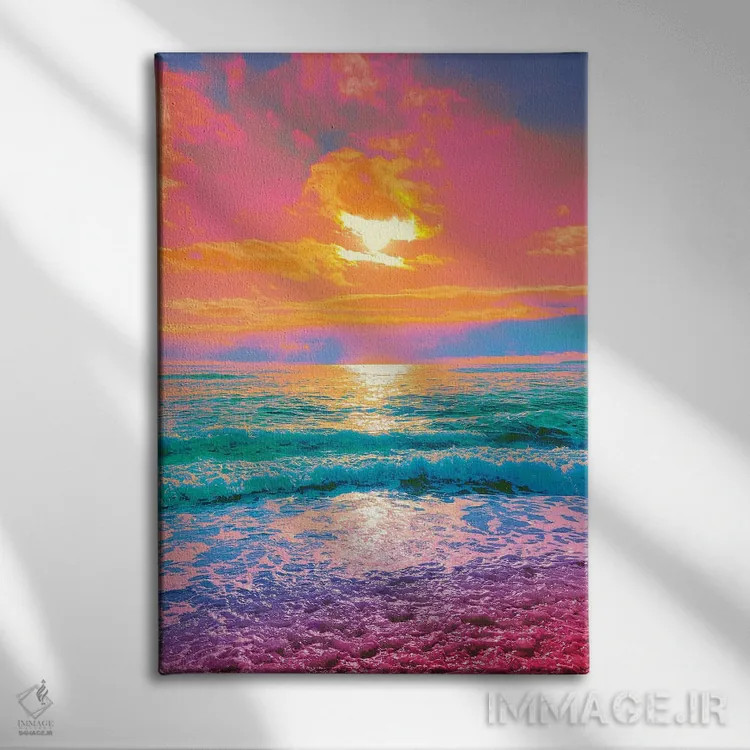 تابلو دکوراتیو زیبایی فاجعه بار اثر نیتن هد - نمای روبهرو روی دیوار