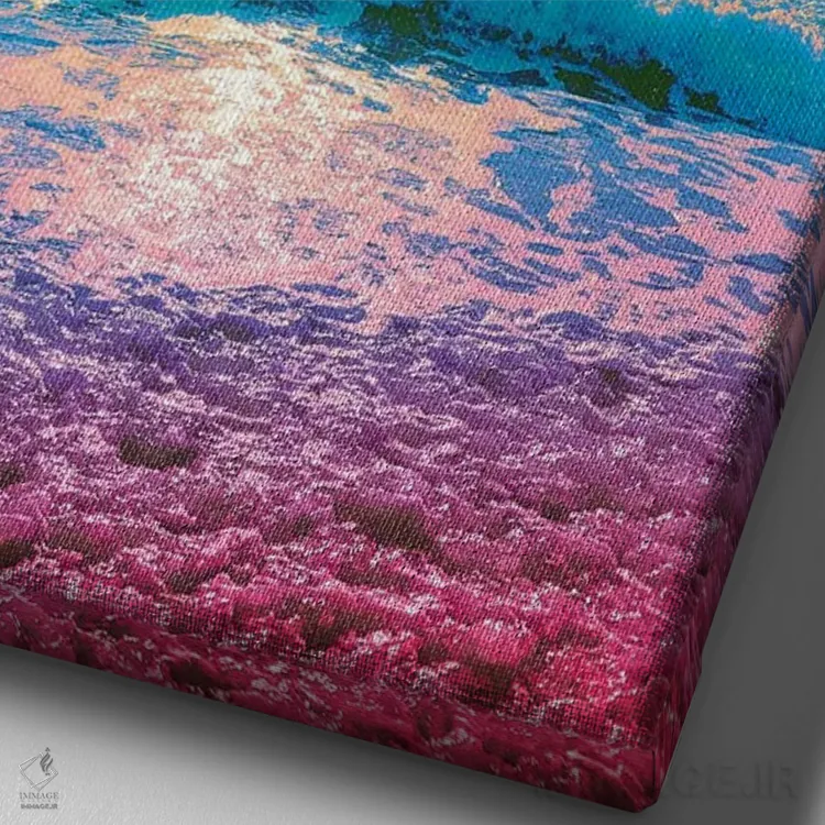 تابلو دکوراتیو زیبایی فاجعه بار اثر نیتن هد - نمای نزدیک بافت بوم