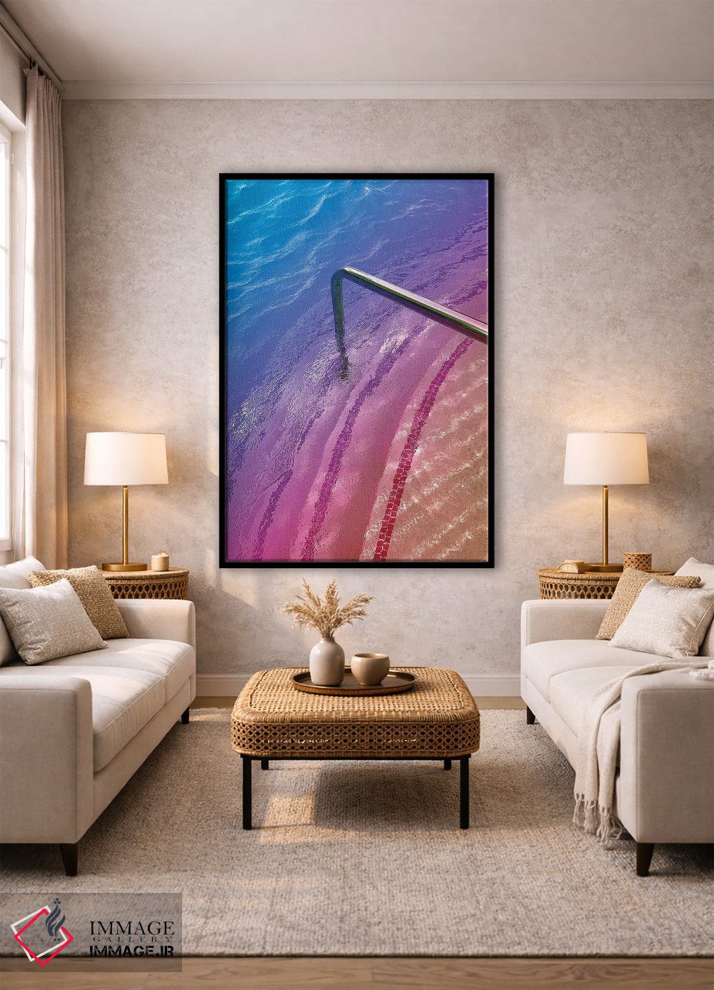 تابلو دکوراتیو آرامش بخش اثر نیتن هد - D1B