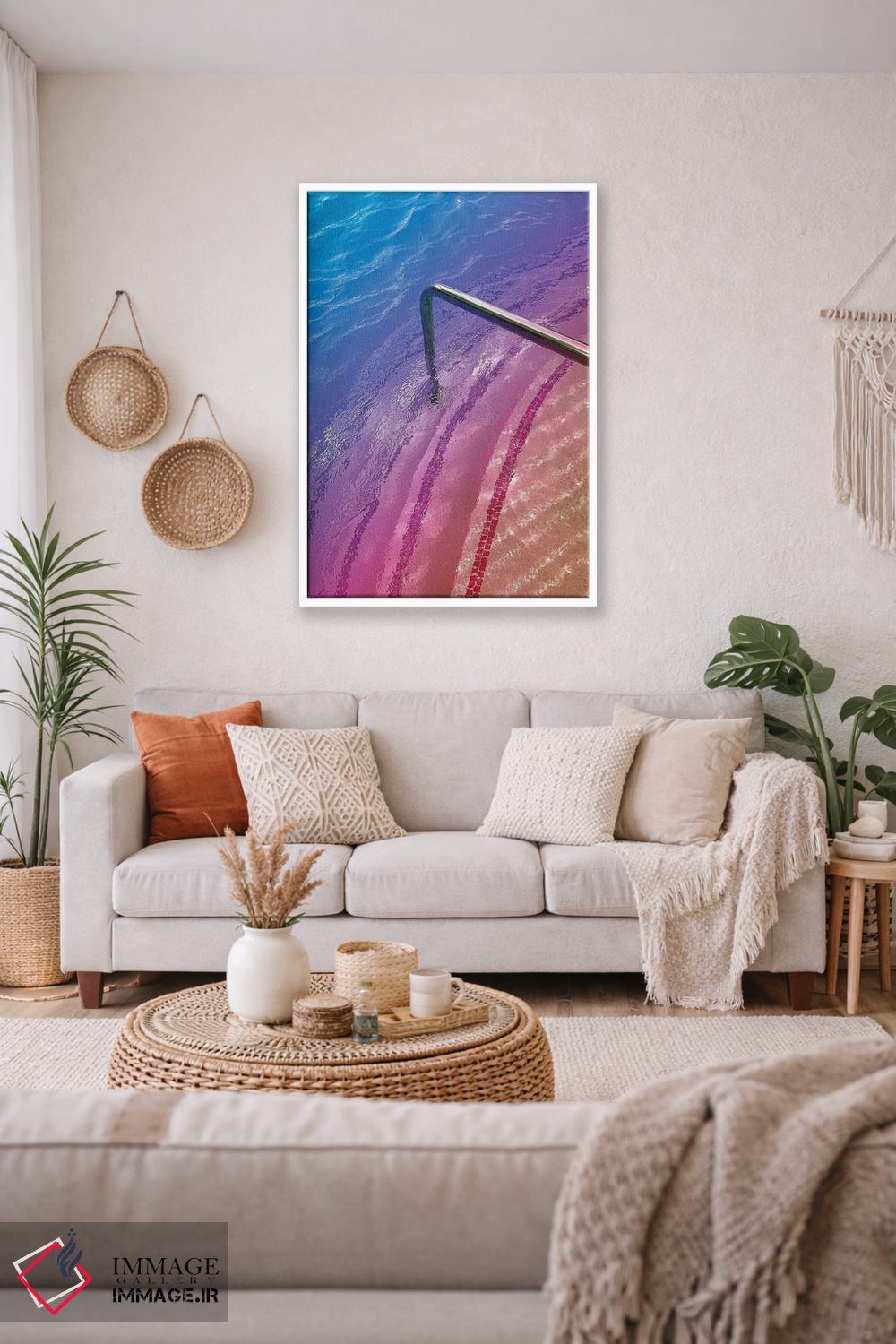 تابلو دکوراتیو آرامش بخش اثر نیتن هد - D2W