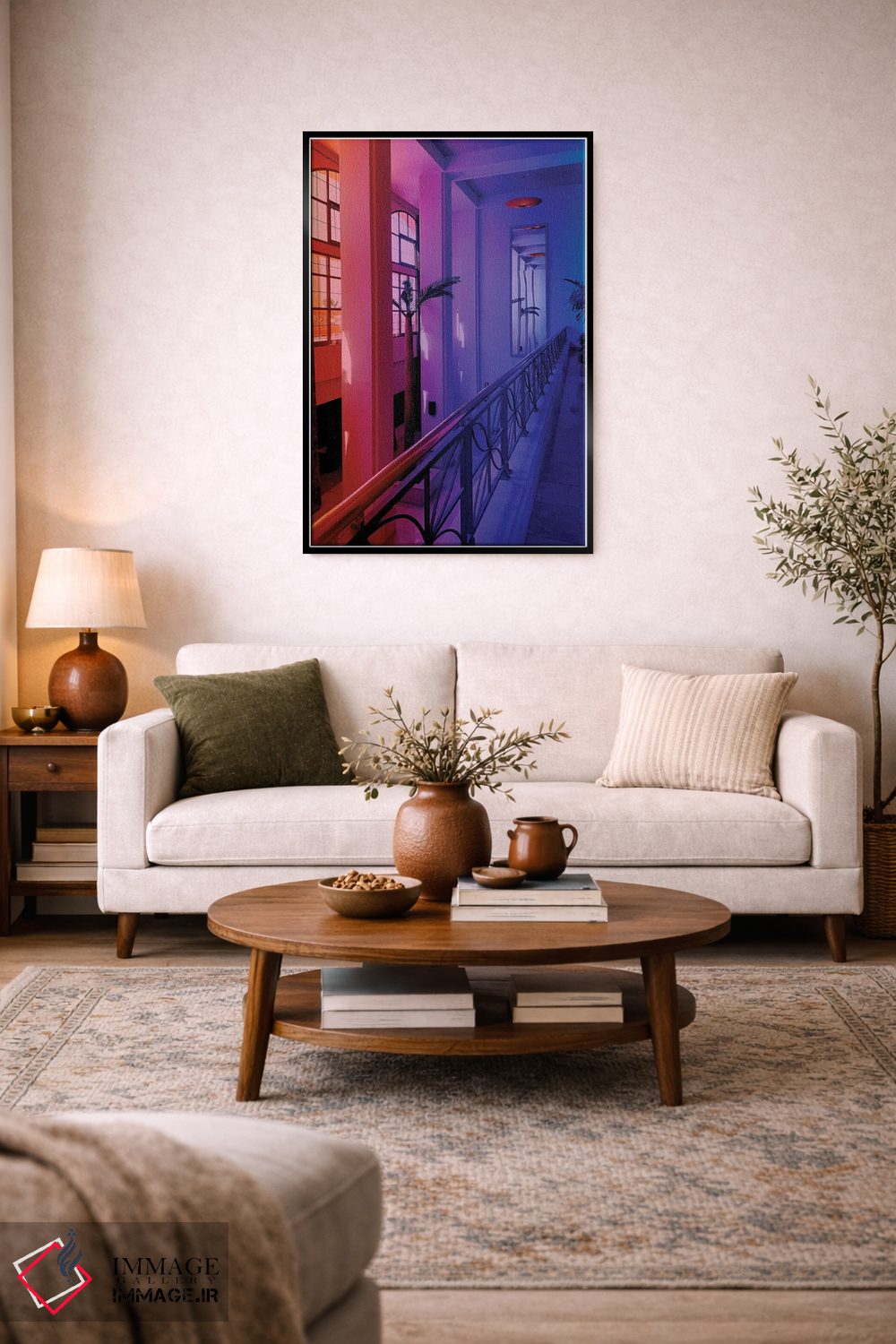 تابلو دکوراتیو ساعات غروب اثر نیتن هد - D3B