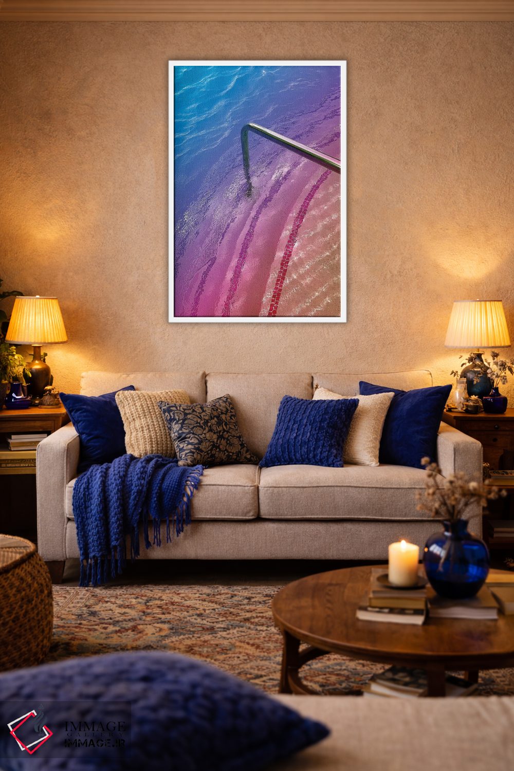 تابلو دکوراتیو آرامش بخش اثر نیتن هد - D3W