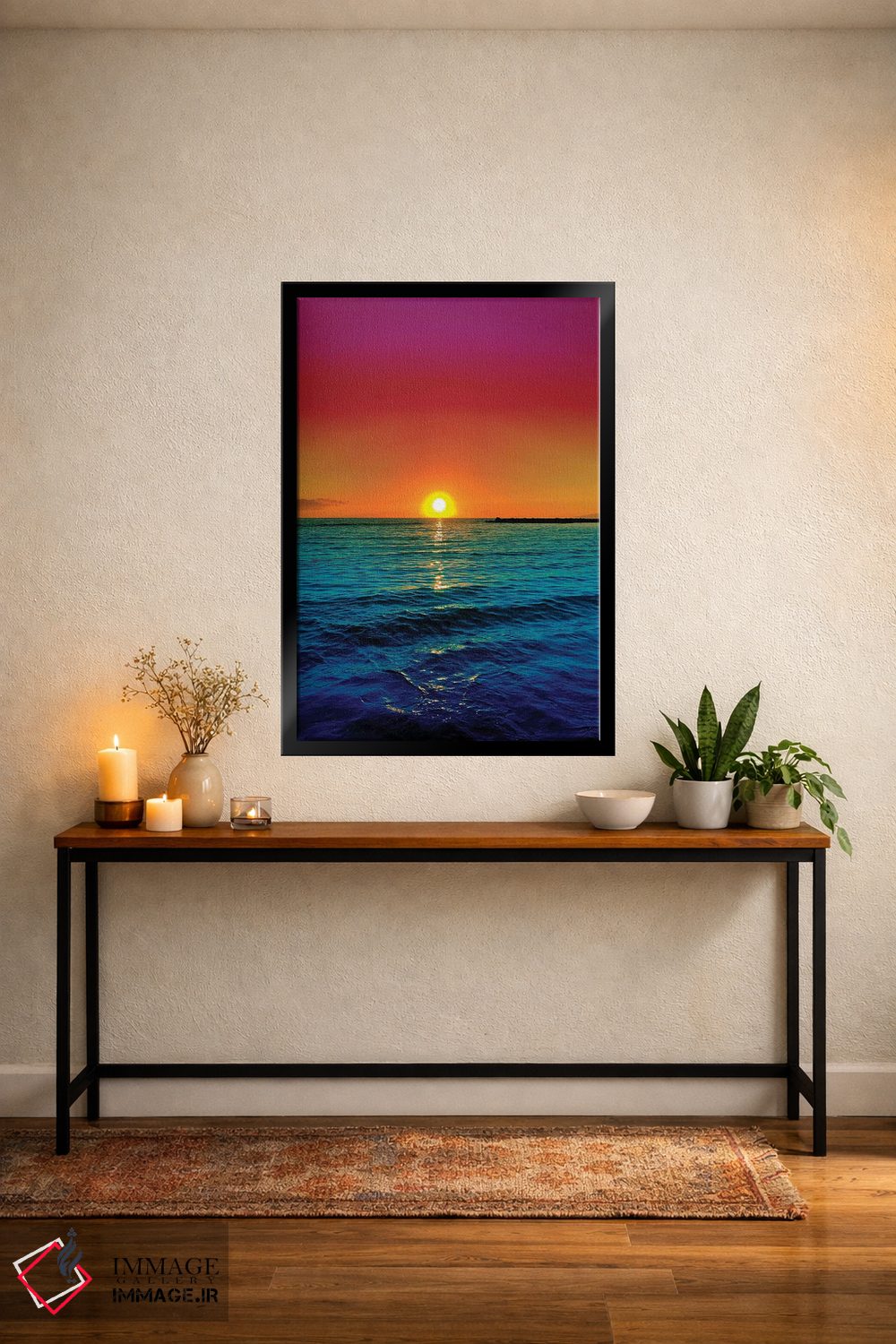 تابلو دکوراتیو مسابقه دهنده در غروب اثر نیتن هد - D5B