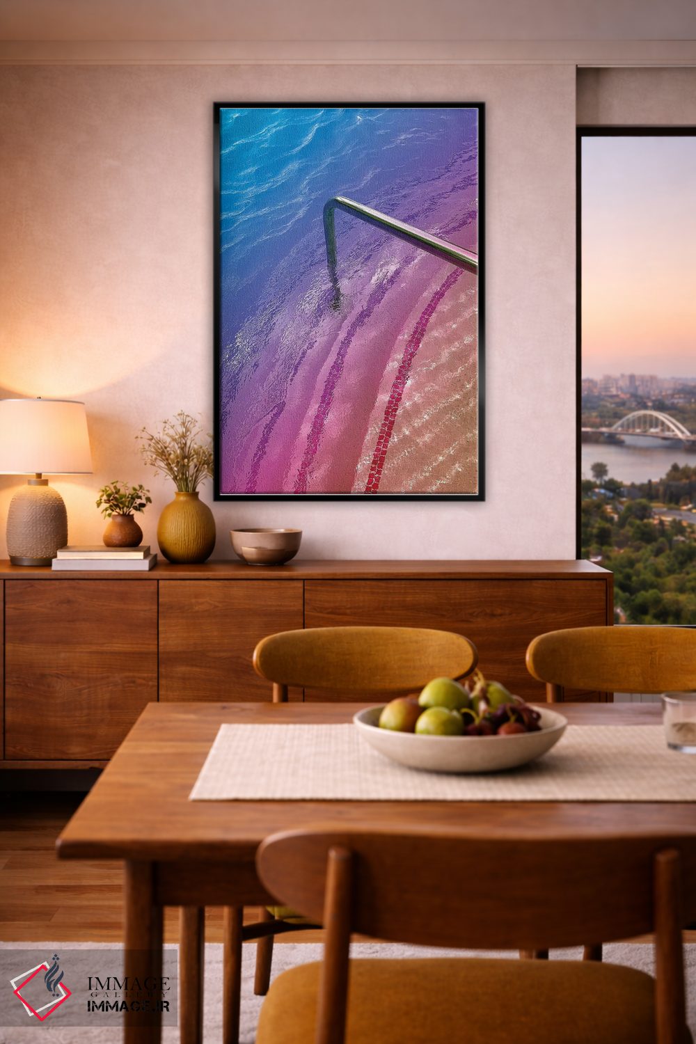 تابلو دکوراتیو آرامش بخش اثر نیتن هد - D6B