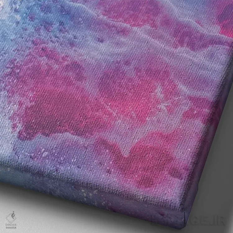 تابلو دکوراتیو گرداب بزرگ اثر نیتن هد - نمای نزدیک بافت بوم