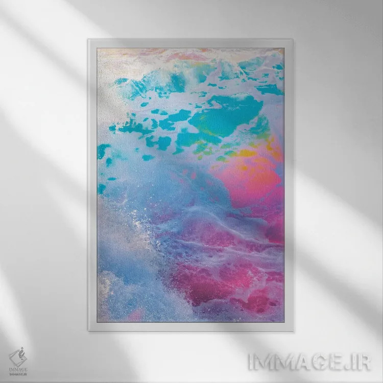 تابلو دکوراتیو گرداب بزرگ اثر نیتن هد - نمای قابدار سفید