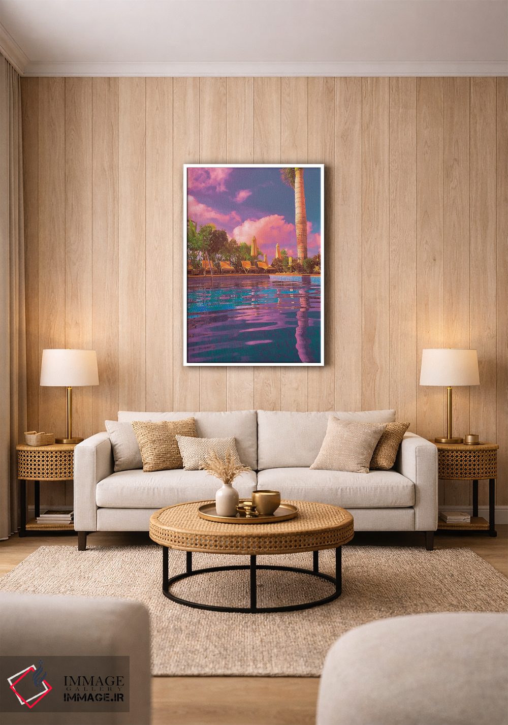 تابلو دکوراتیو آرام گرفتن اثر نیتن هد - D1W