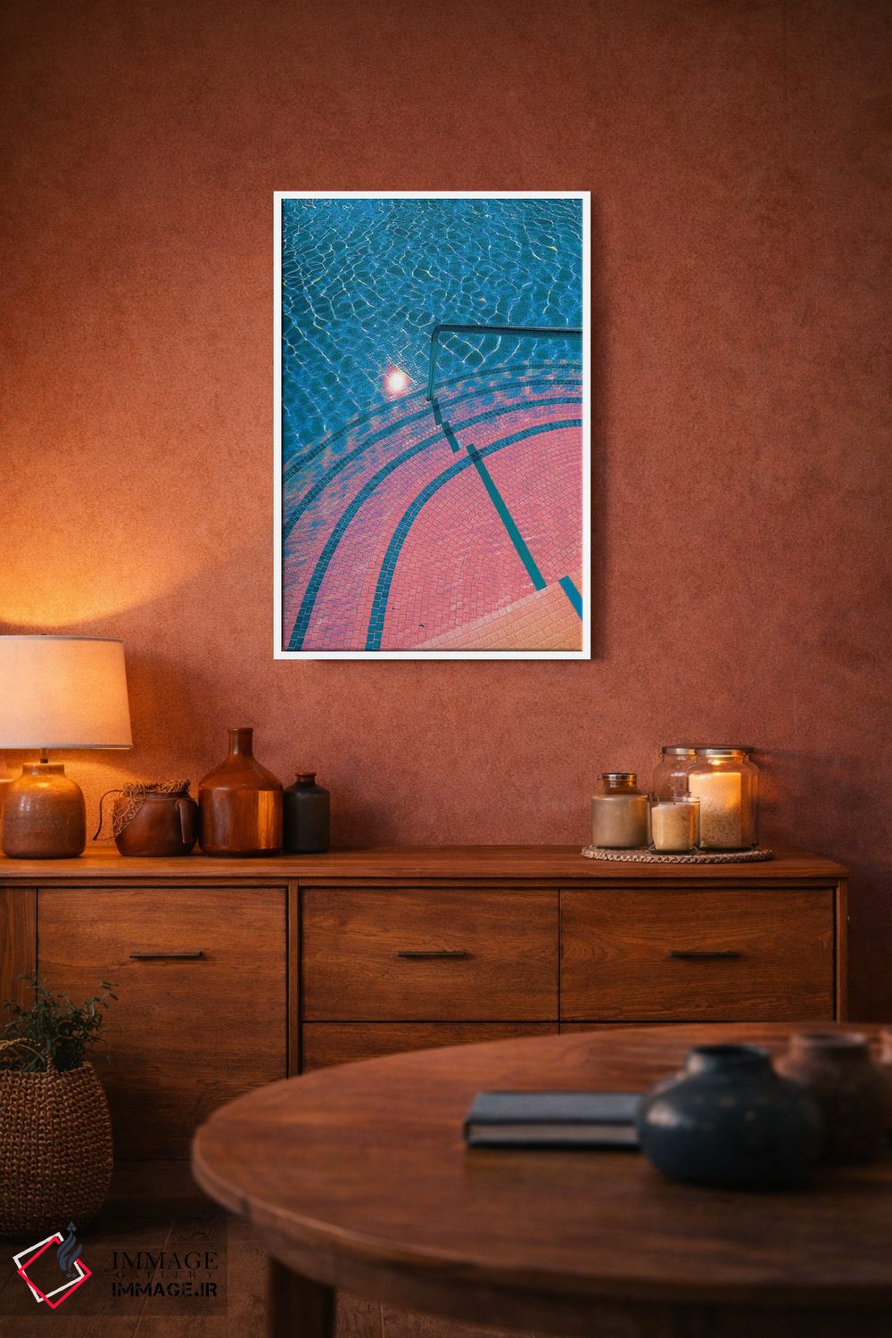 تابلو دکوراتیو مراقب گام های آبی خود باشید اثر نیتن هد - D3W