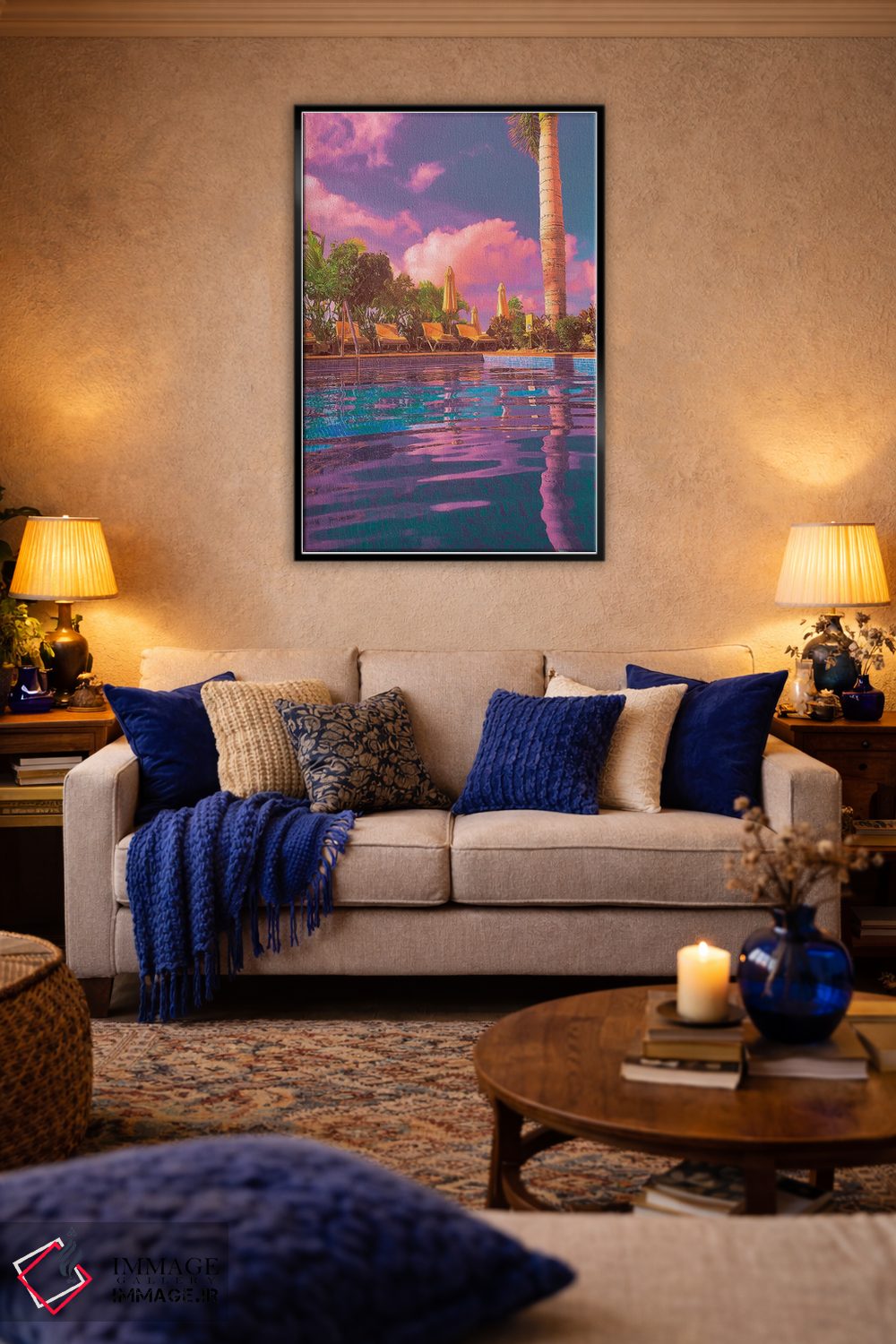 تابلو دکوراتیو آرام گرفتن اثر نیتن هد - D5B