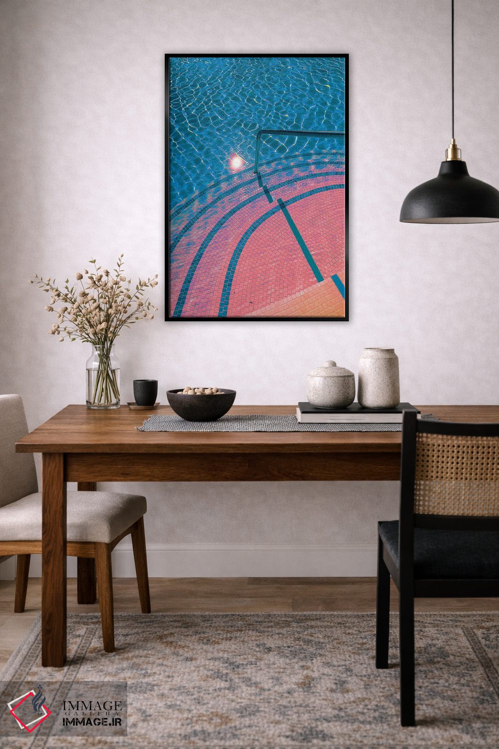 تابلو دکوراتیو مراقب گام های آبی خود باشید اثر نیتن هد - D6B