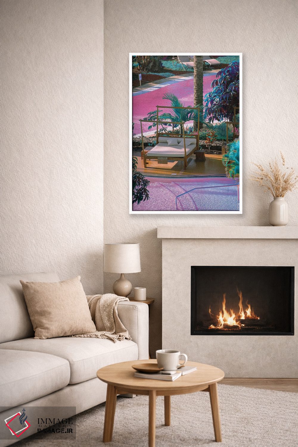 تابلو دکوراتیو بهشت مجازی اثر نیتن هد - D5W