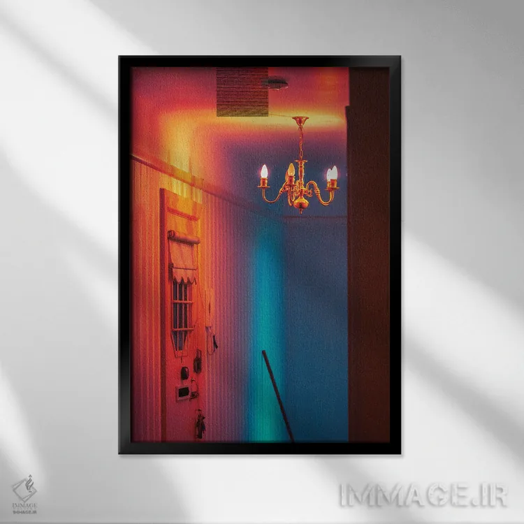 تابلو دکوراتیو نوآر اثر نیتن هد - نمای قابدار مشکی