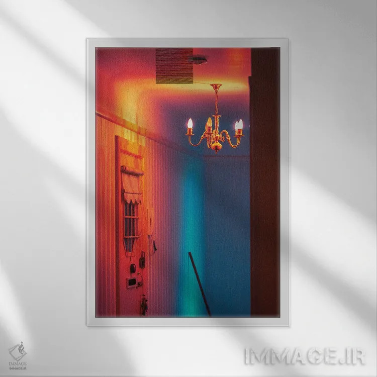 تابلو دکوراتیو نوآر اثر نیتن هد - نمای قابدار سفید