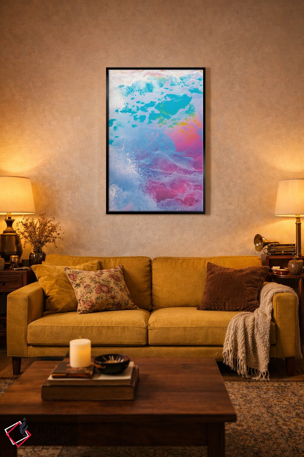 تابلو دکوراتیو گرداب بزرگ اثر نیتن هد - D3B