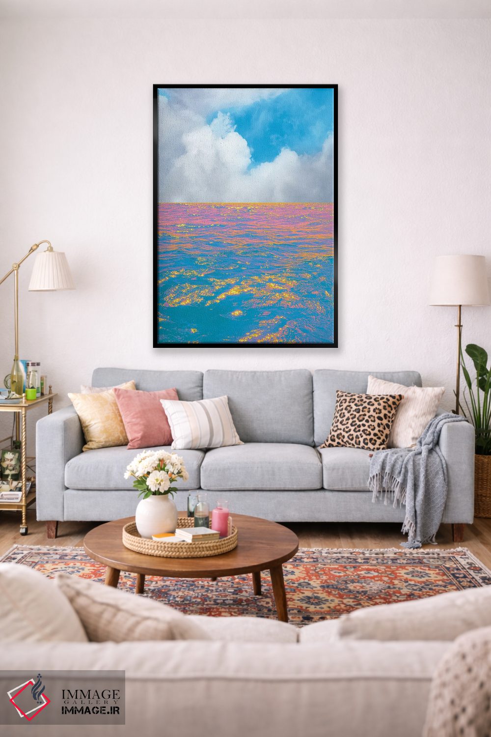 تابلو دکوراتیو بافت مه اثر نیتن هد - D1B