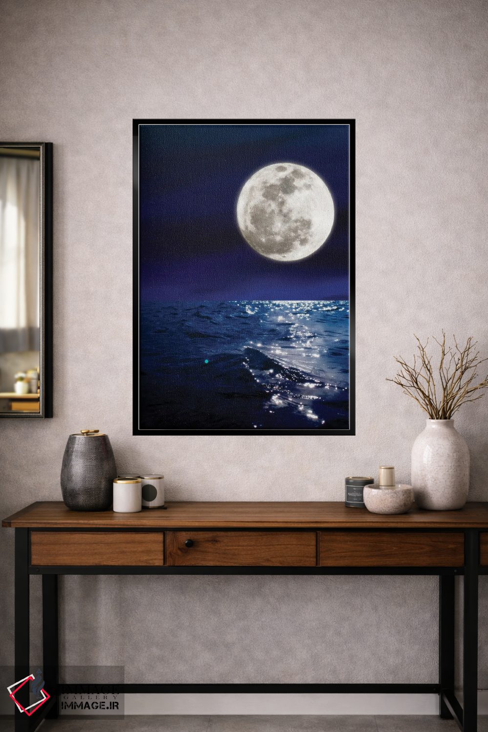 تابلو دکوراتیو مرا کنار ماه ملاقات کن اثر نیتن هد - D1B